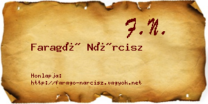 Faragó Nárcisz névjegykártya